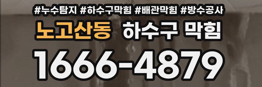 노고산동 하수구 막힘