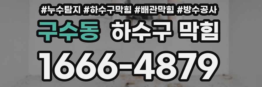 구수동 하수구 막힘