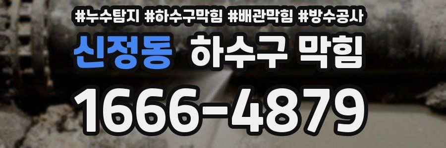 신정동 하수구 막힘