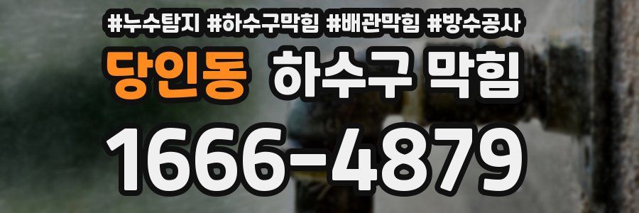당인동 하수구 막힘