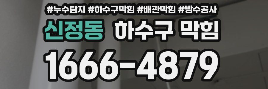 신정동 하수구 막힘