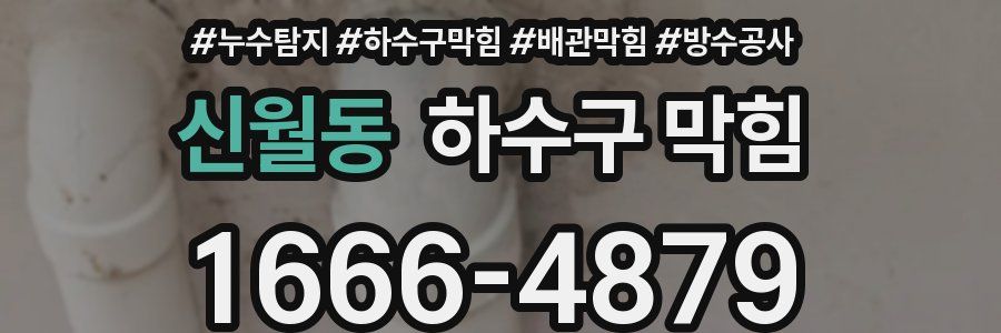신월동 하수구 막힘