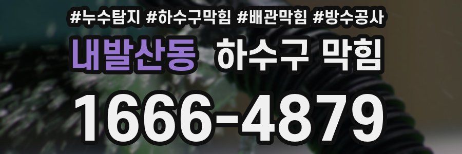 내발산동 하수구 막힘