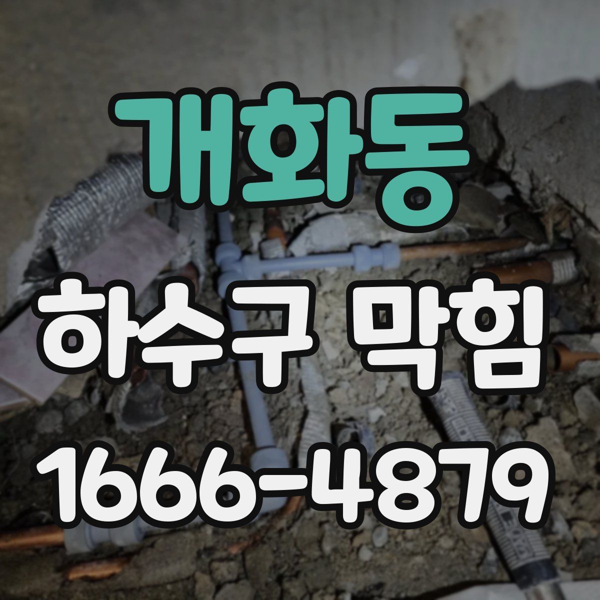 개화동 하수구 막힘