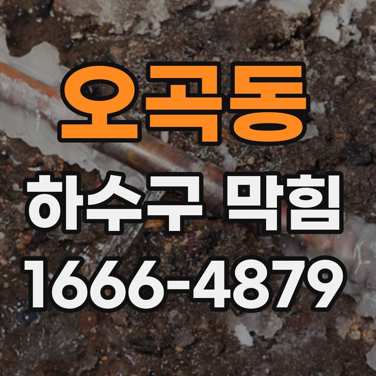 오곡동 하수구 막힘