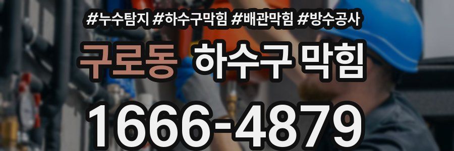 구로동 하수구 막힘