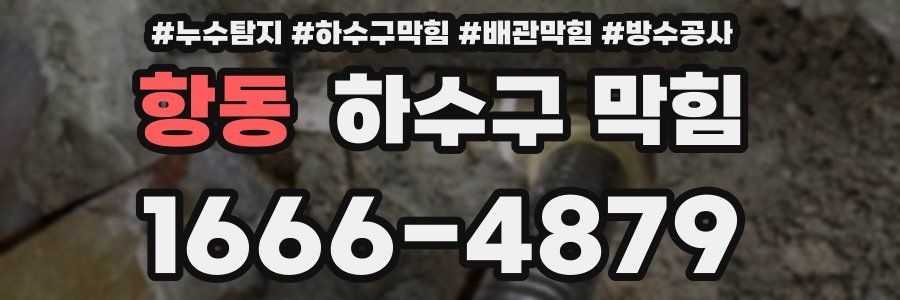 항동 하수구 막힘