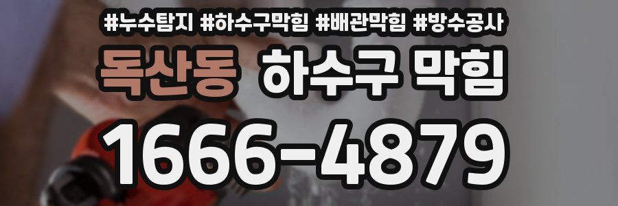 독산동 하수구 막힘