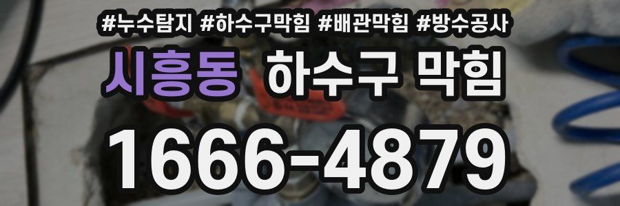 시흥동 하수구 막힘