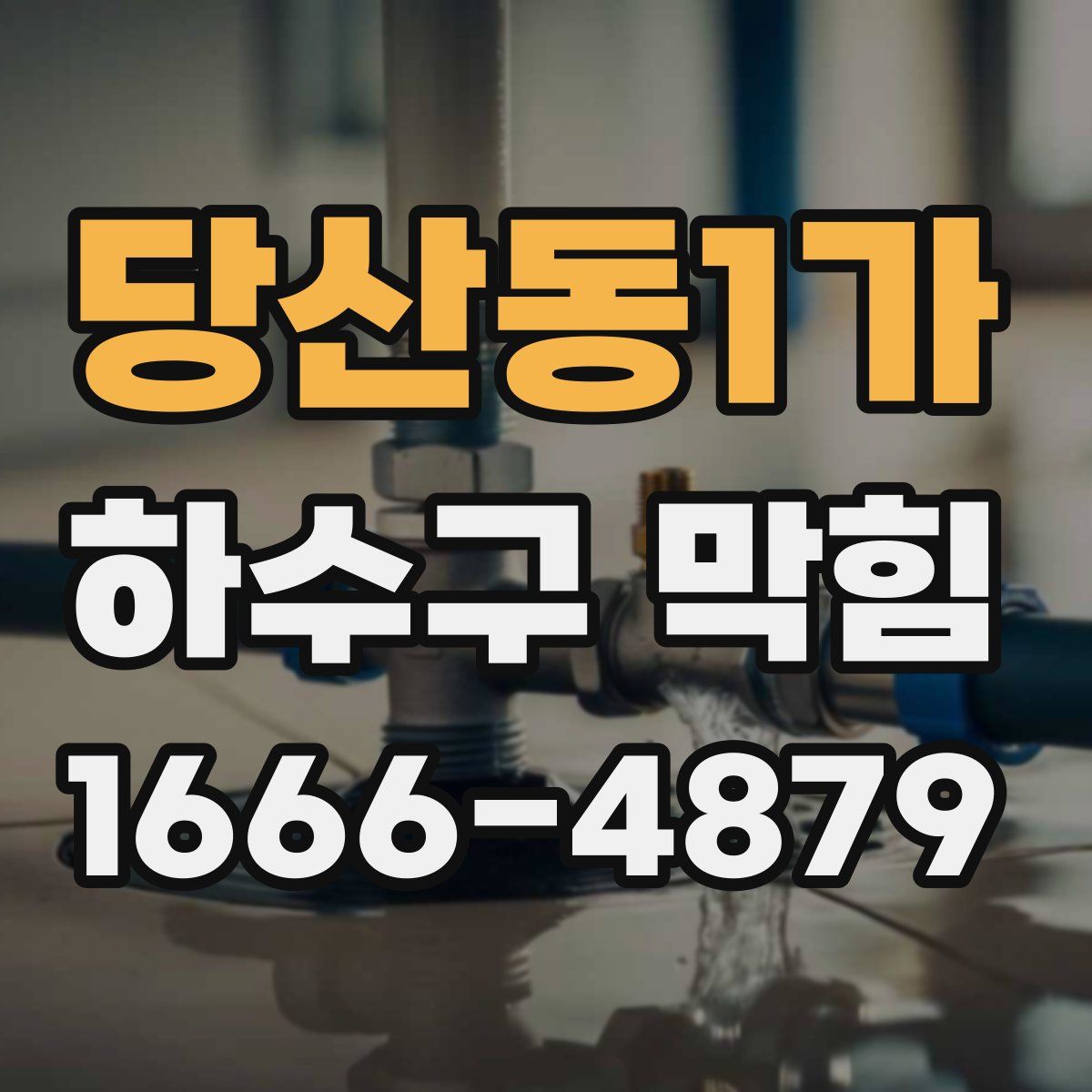 당산동1가 하수구 막힘
