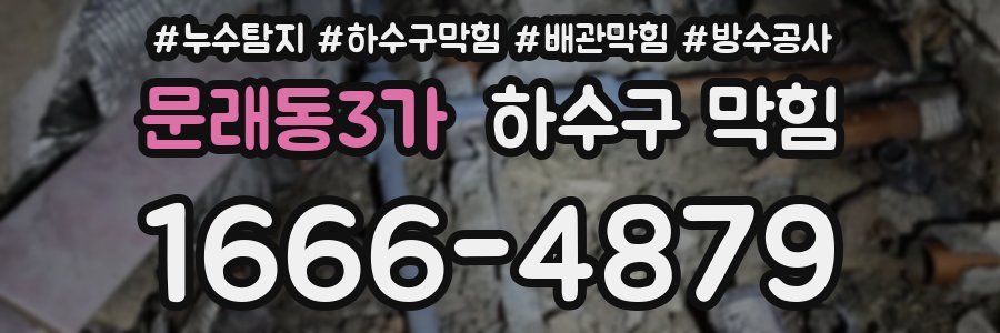 문래동3가 하수구 막힘