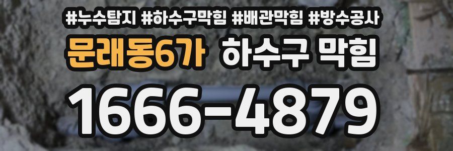 문래동6가 하수구 막힘