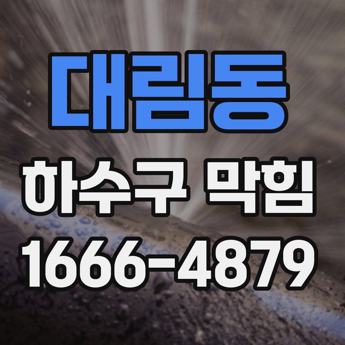 대림동 하수구 막힘