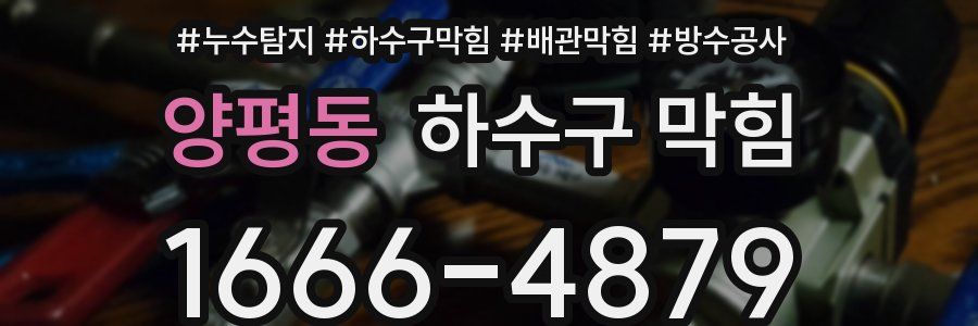 양평동 하수구 막힘