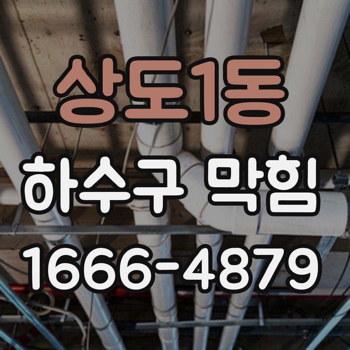 상도1동 하수구 막힘