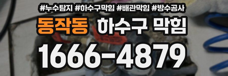 동작동 하수구 막힘