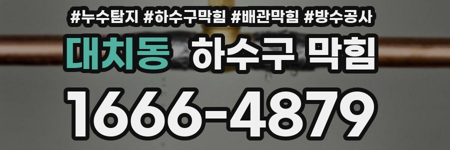 대치동 하수구 막힘
