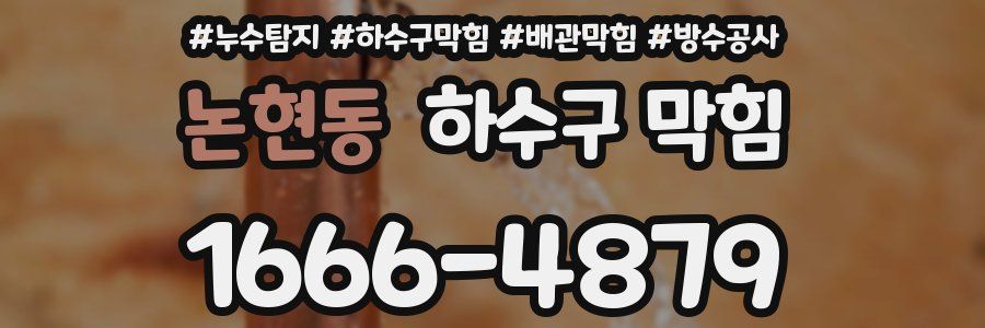 논현동 하수구 막힘