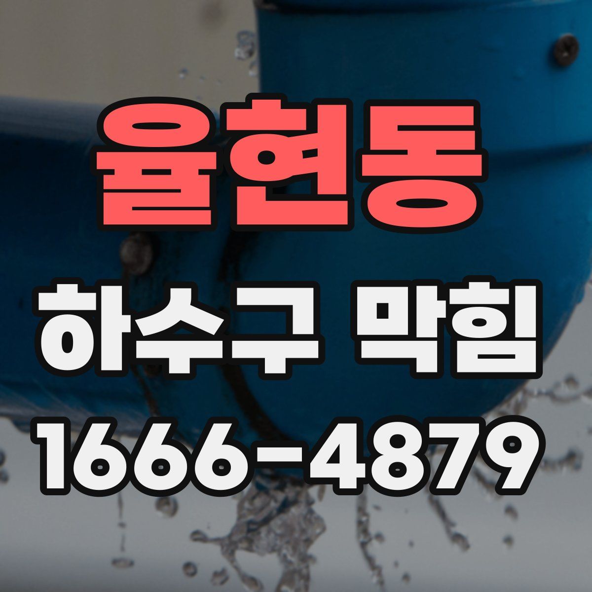 율현동 하수구 막힘