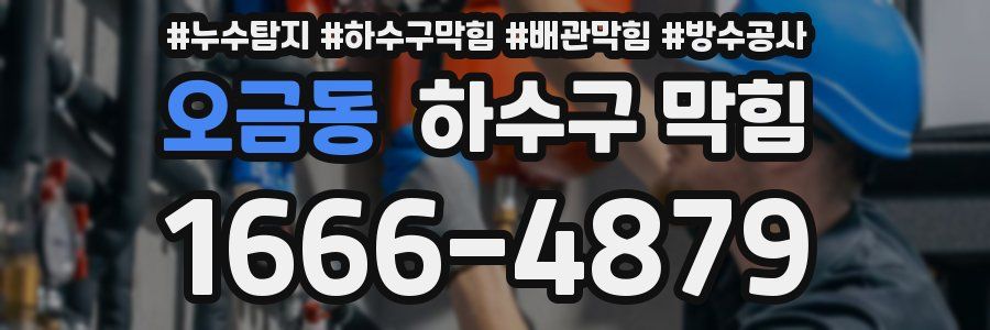 오금동 하수구 막힘