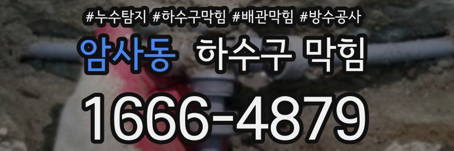 암사동 하수구 막힘