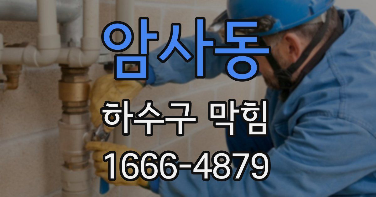암사동 하수구 막힘