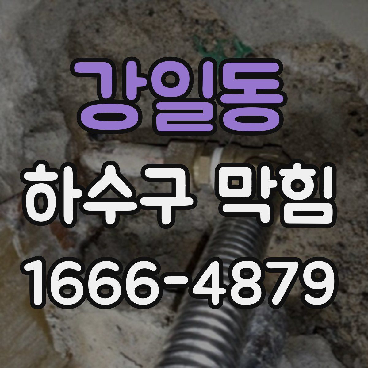 강일동 하수구 막힘