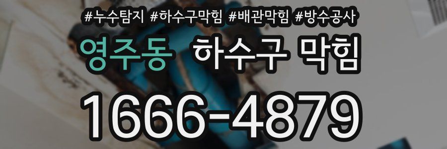 영주동 하수구 막힘