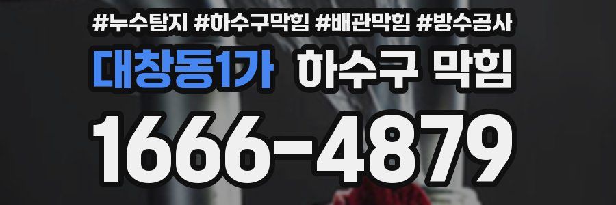 대창동1가 하수구 막힘