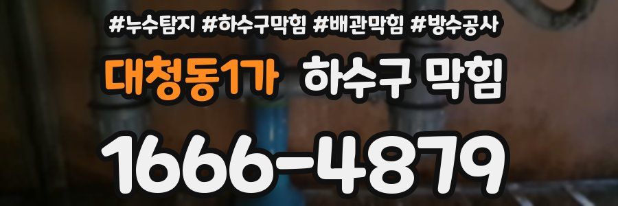 대청동1가 하수구 막힘