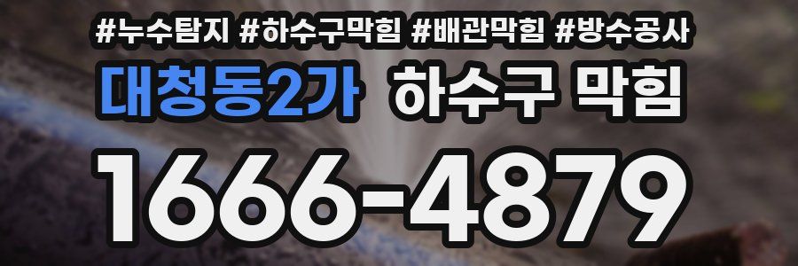 대청동2가 하수구 막힘