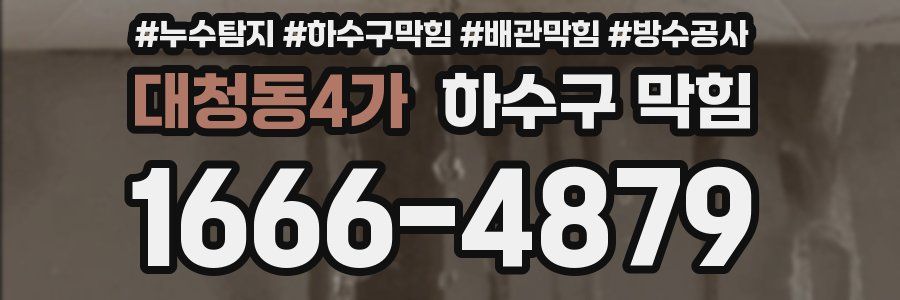 대청동4가 하수구 막힘