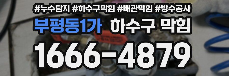 부평동1가 하수구 막힘