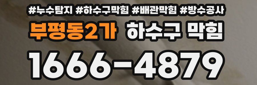 부평동2가 하수구 막힘