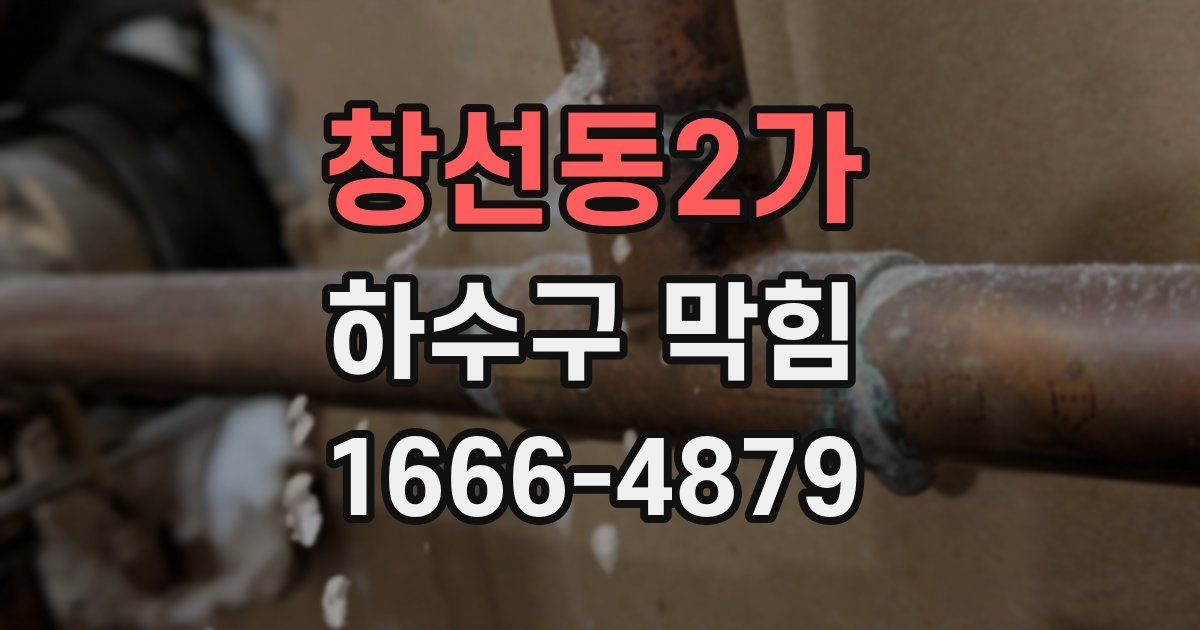 창선동2가 하수구 막힘
