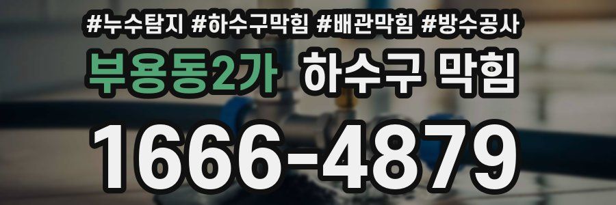 부용동2가 하수구 막힘