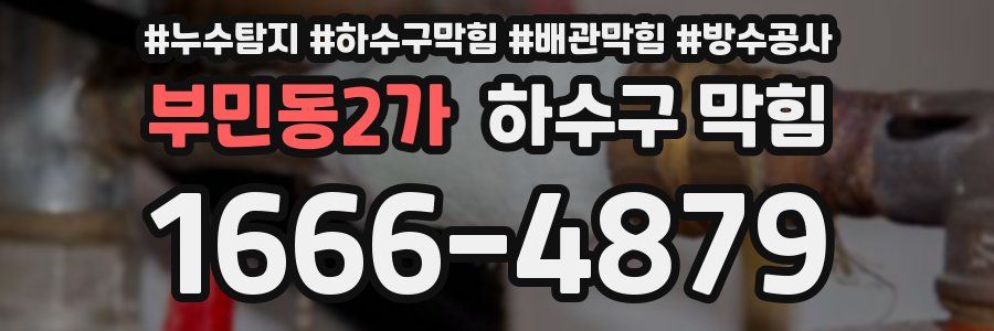 부민동2가 하수구 막힘