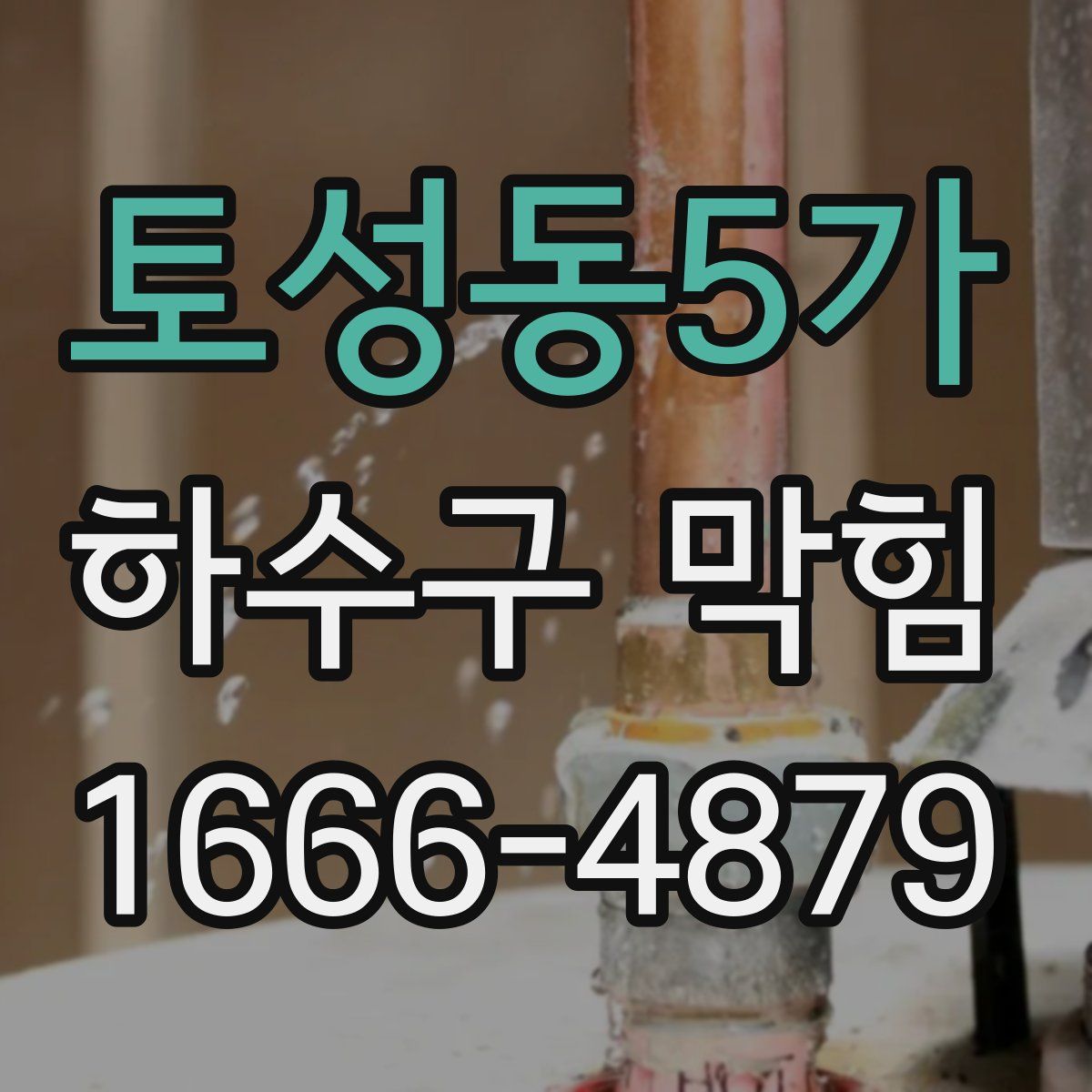 토성동5가 하수구 막힘