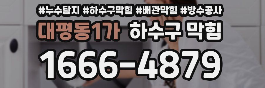 대평동1가 하수구 막힘