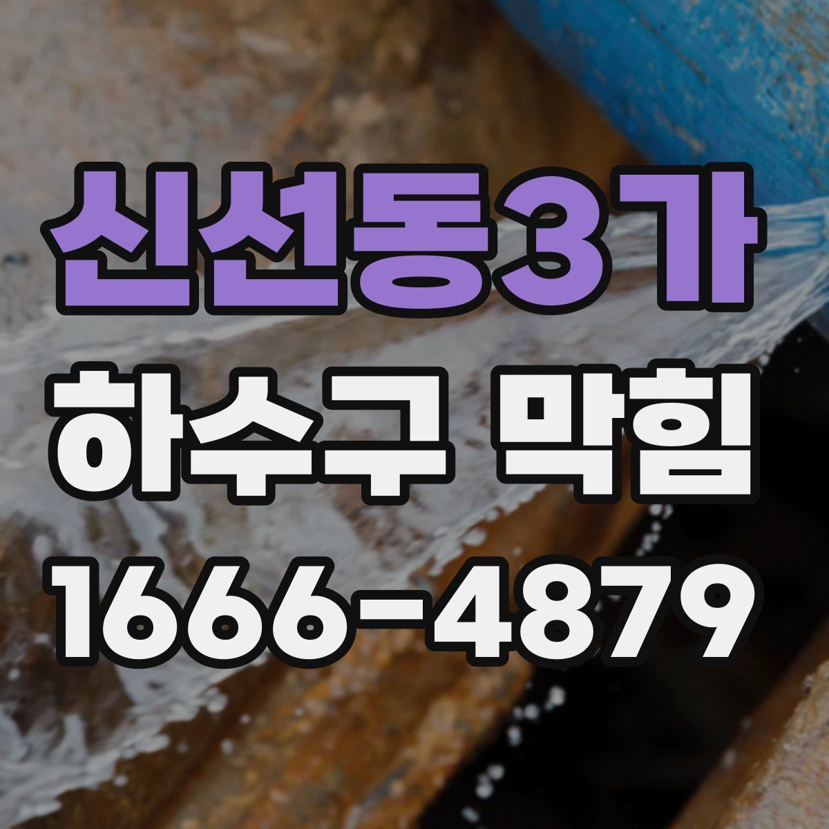 신선동3가 하수구 막힘