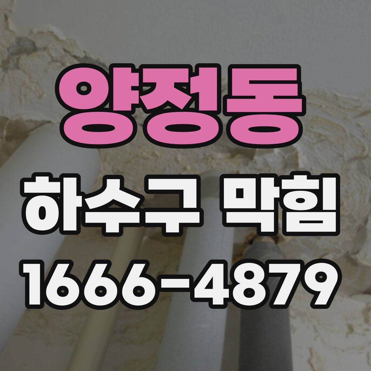 양정동 하수구 막힘