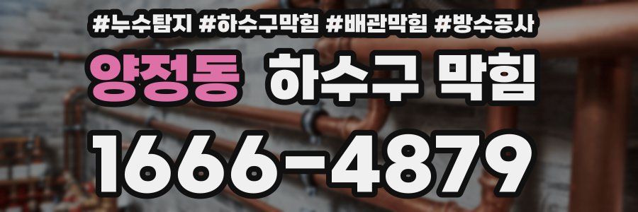 양정동 하수구 막힘