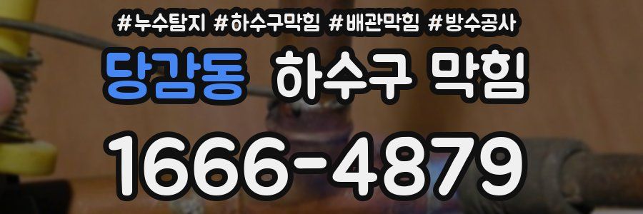 당감동 하수구 막힘