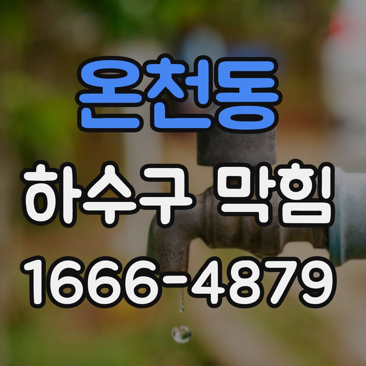 온천동 하수구 막힘