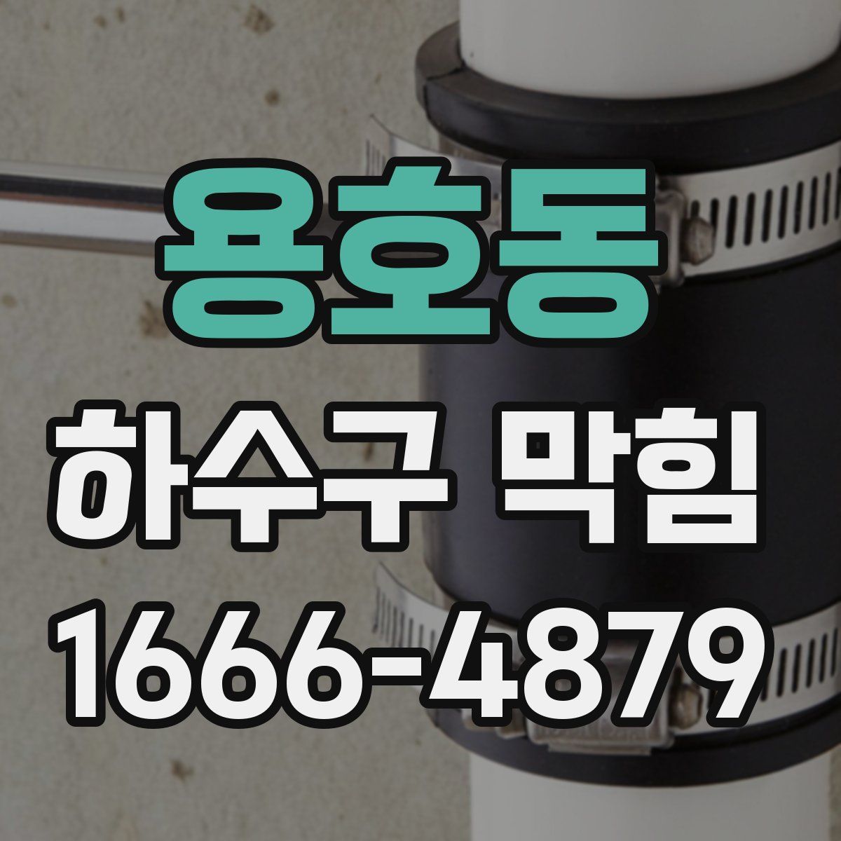 용호동 하수구 막힘
