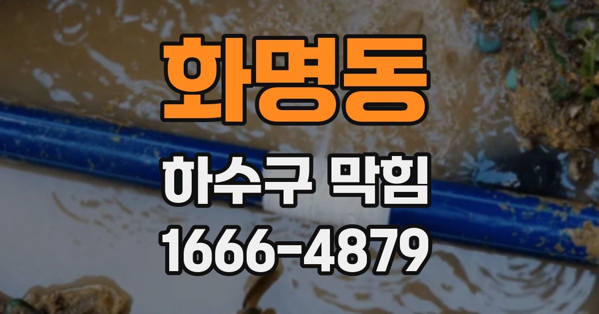 화명동 하수구 막힘