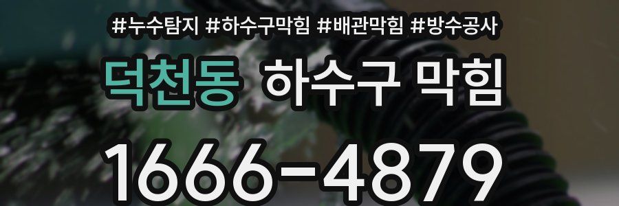 덕천동 하수구 막힘