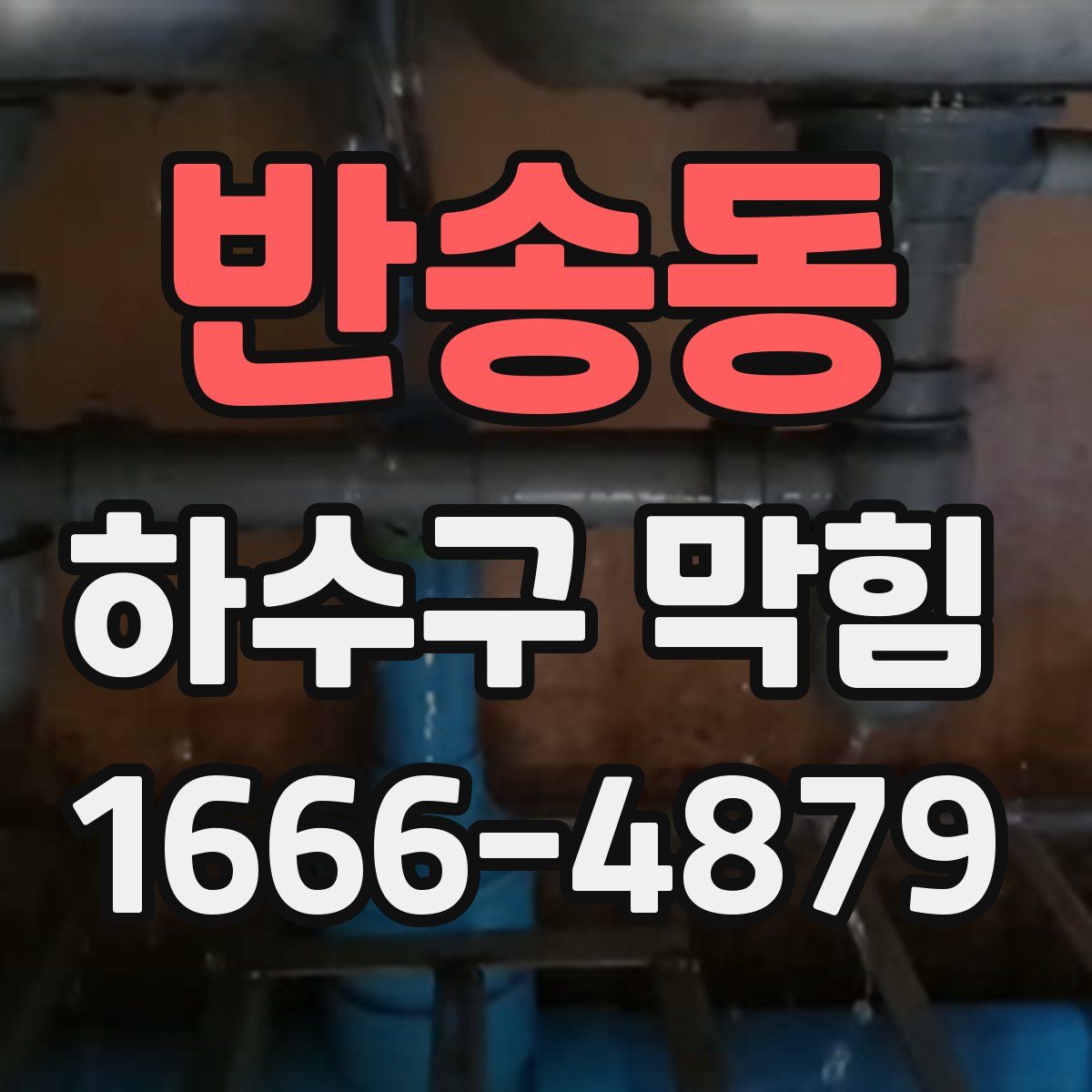 반송동 하수구 막힘