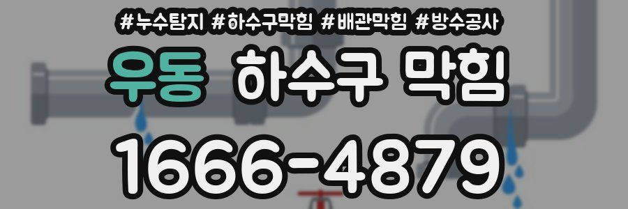 우동 하수구 막힘