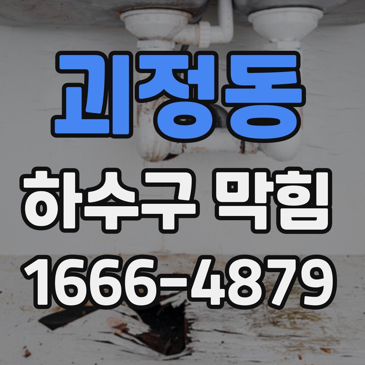괴정동 하수구 막힘